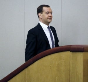 El primer ministro ruso, Dimitri Medvédev. El primer ministro ruso, Dimitri Medvédev.