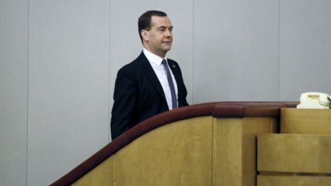  El primer ministro ruso, Dimitri Medvédev. 
