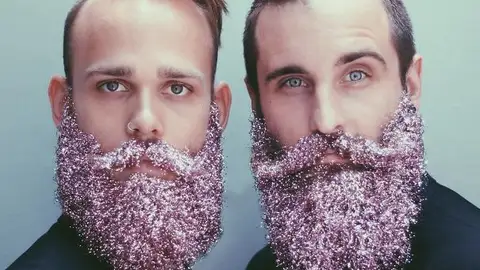 Barbas de purpurina Barbas de purpurina