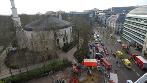 Evac&uacute;an la Gran Mezquita de Bruselas