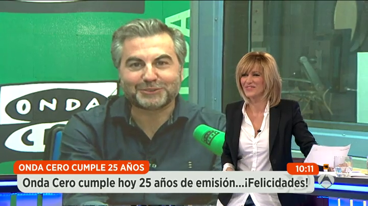 Susanna Griso felicita a Carlos Alsina y Onda Cero por su 25 aniversario Susanna Griso felicita a Carlos Alsina y Onda Cero por su 25 aniversario