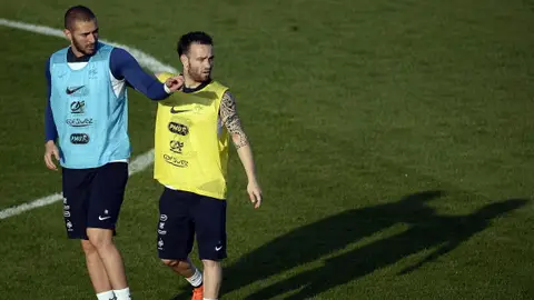 Benzema y Valbuena Benzema y Valbuena