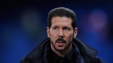 Diego Pablo Simeone, entrenando al Atl&eacute;tico de Madrid