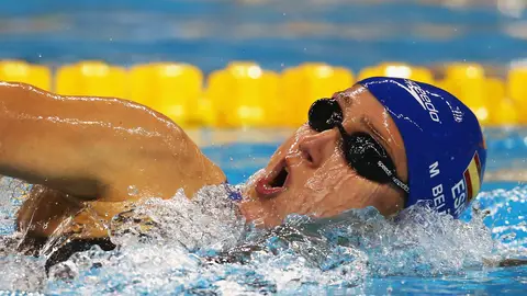 Mireia Belmonte, durante una competición / Archivo Mireia Belmonte, durante una competición / Archivo