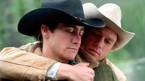 Heath Ledger y Jake Gyllenhaal en 'Brokeback Mountain' Heath Ledger y Jake Gyllenhaal en 'Brokeback Mountain'