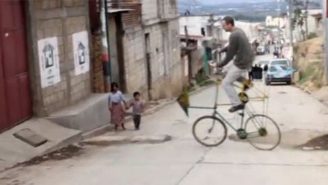 Las 'bicim&aacute;quinas', proyecto de Guatemala. 