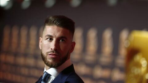 Sergio Ramos, en la gala de premios de la Liga