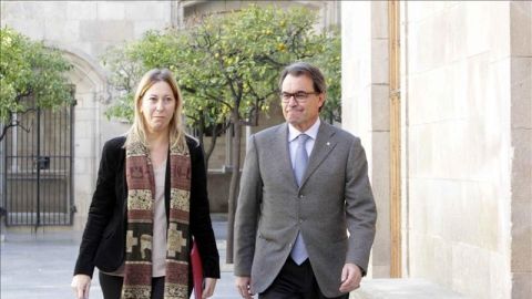 Neus Munt&eacute; y Artur Mas