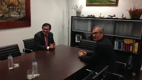 Reunión entre los presidente de Puertos del Estado y el Puerto de 'El Musel' Reunión entre los presidente de Puertos del Estado y el Puerto de 'El Musel'