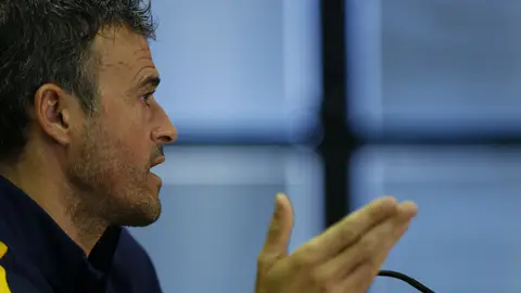 Luis Enrique, durante una rueda de prensa Luis Enrique, durante una rueda de prensa