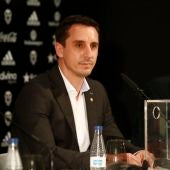 Gary Neville, en su presentación como entrenador del Valencia