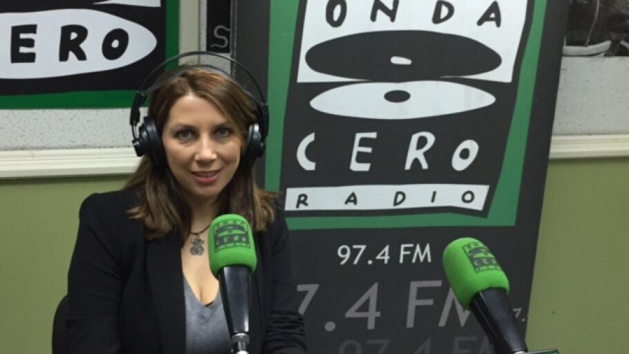 Esther L&oacute;pez del R&iacute;o en antena