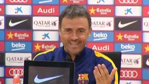 Luis Enrique, en rueda de prensa