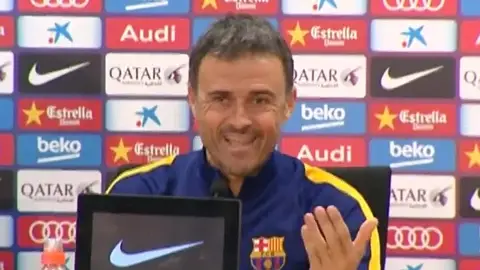 Luis Enrique, en rueda de prensa Luis Enrique, en rueda de prensa