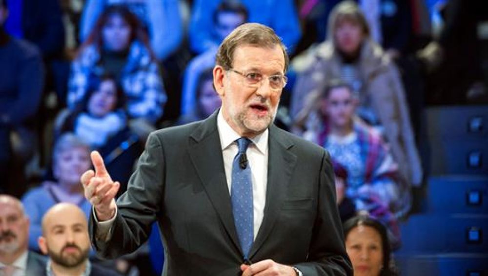 Mariano Rajoy durante su intervención en el programa de La Sexta, 'La calle pregunta'