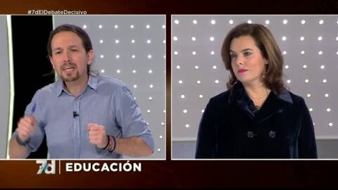 Pablo Iglesias y Soraya S&aacute;enz de Santamar&iacute;a