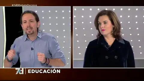 Pablo Iglesias y Soraya Sáenz de Santamaría Pablo Iglesias y Soraya Sáenz de Santamaría
