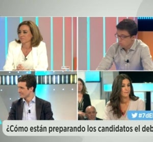 Carme Chacón, Íñigo Errejón, Pablo Casado y Begoña Villacís hablan del Debate Decisivo en Espejo Público Carme Chacón, Íñigo Errejón, Pablo Casado y Begoña Villacís hablan del Debate Decisivo en Espejo Público