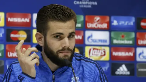 Nacho, durante la rueda de prensa Nacho, durante la rueda de prensa