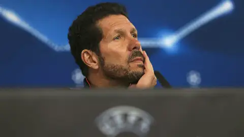 Simeone, en rueda de prensa Simeone, en rueda de prensa