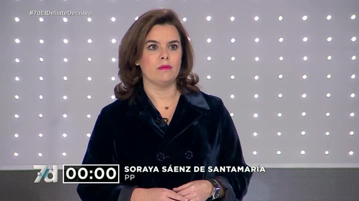 Soraya Sáenz de Santamaría: "Nos mueve el entusiasmo de construir una España mejor" Soraya Sáenz de Santamaría: "Nos mueve el entusiasmo de construir una España mejor"