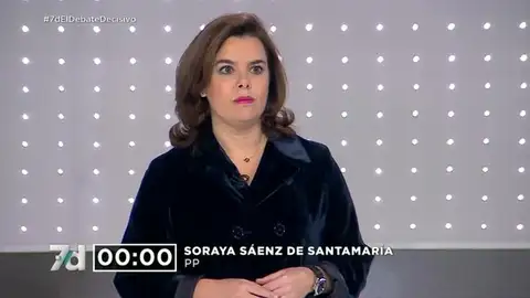 Sáenz de Santamaría minuto decisivo La vicepresidenta hace su última participación