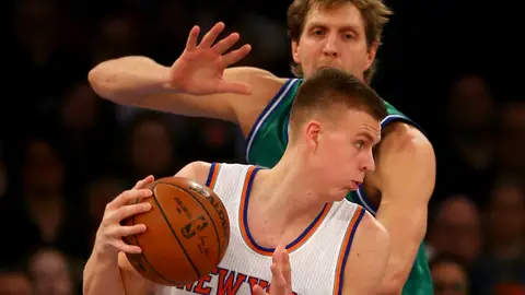 Porzingis postea a Dirk Nowitzki Porzingis postea a Dirk Nowitzki