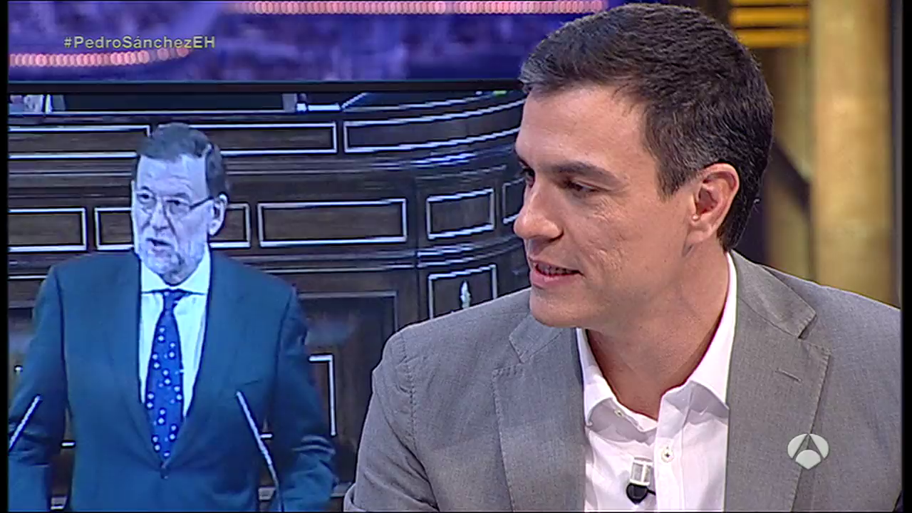Pedro Sánchez: "Tengo miedo a que Rajoy no aparezca en el cara a cara el próximo lunes" Pedro Sánchez: "Tengo miedo a que Rajoy no aparezca en el cara a cara el próximo lunes"