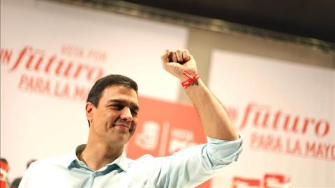 El l&iacute;der del PSOE, Pedro S&aacute;nchez