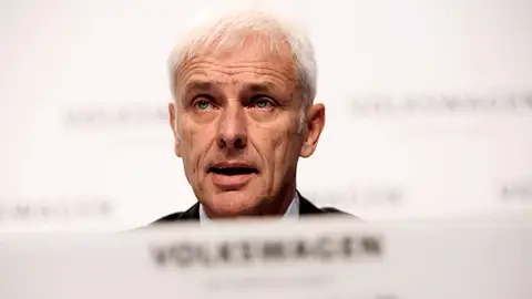 El presidente de Volkswagen, Matthias Müller El presidente de Volkswagen, Matthias Müller