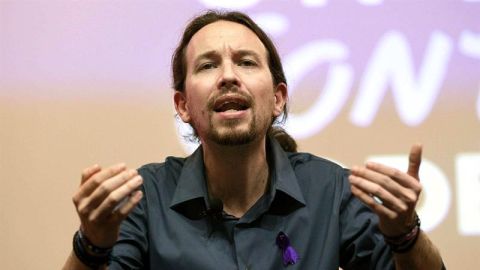 El l&iacute;der de Podemos, Pablo Iglesias