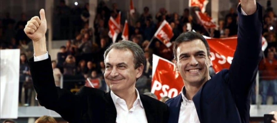 Zapatero y Pedro Sánchez Zapatero y Pedro Sánchez