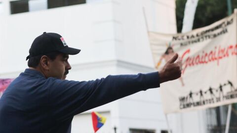 Nicol&aacute;s Maduro, en sus discurso en el Palacio de Miraflores.