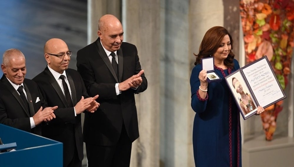 Los miembros del Cuarteto de Diálogo de Túnez reciben el Premio Nobel de la Paz