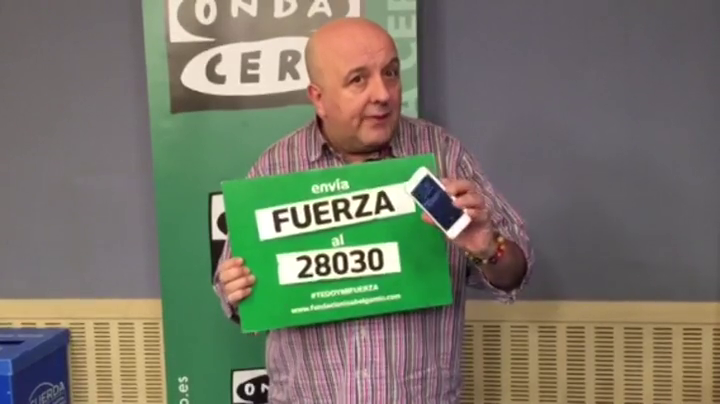 Juan Diego Guerrero: "Envía la palabra 'FUERZA' al 28030 Juan Diego Guerrero: "Envía la palabra 'FUERZA' al 28030