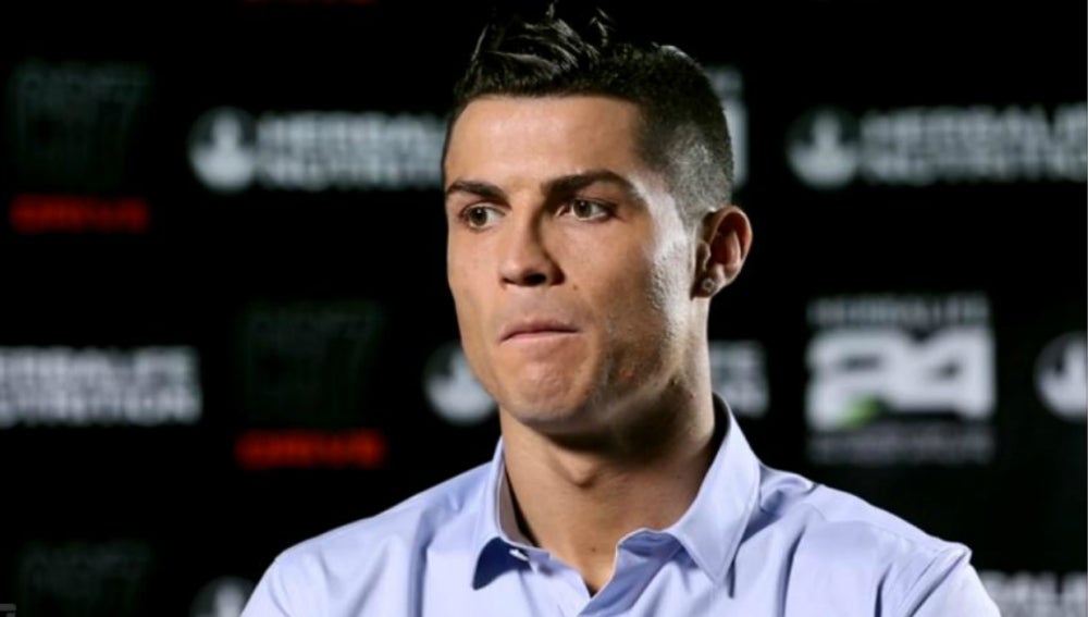 Cristiano Ronaldo durante una entrevista