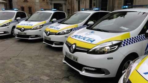 Coches de la Polic&iacute;a Municipal de Madrid