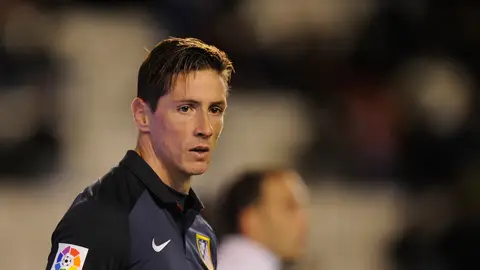 Fernando Torres en el partido de Copa del Rey en Vallecas Fernando Torres en el partido de Copa del Rey en Vallecas