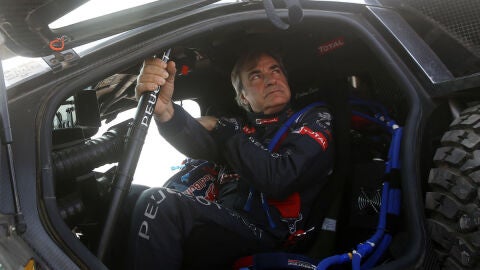 Carlos Sainz, en una etapa del Dakar 2016