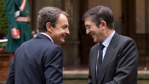 Jos&eacute; Luis Rodr&iacute;guez Zapatero con Patxi L&oacute;pez
