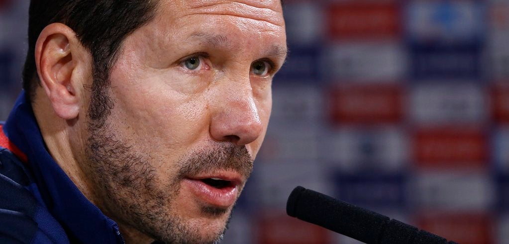 Simeone: "Tenemos en el debe la falta de gol de algunos delanteros" Simeone: "Tenemos en el debe la falta de gol de algunos delanteros"