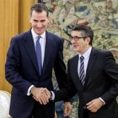 El Rey recibe al presidente del Congreso, Patxi López