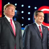 Ted Cruz, Donald Trump y Jeb Bush