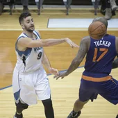 Ricky Rubio, en acción ante los Suns Ricky Rubio, en acción ante los Suns