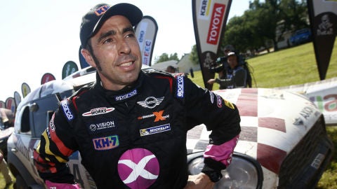 Nani Roma, tras una etapa del Dakar