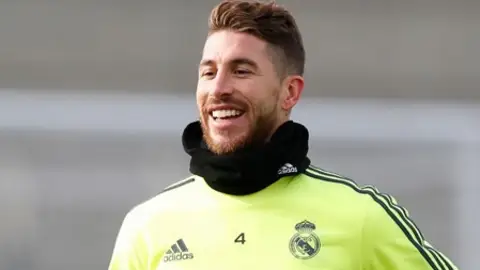 Sergio Ramos, en Valdebebas Sergio Ramos, en Valdebebas