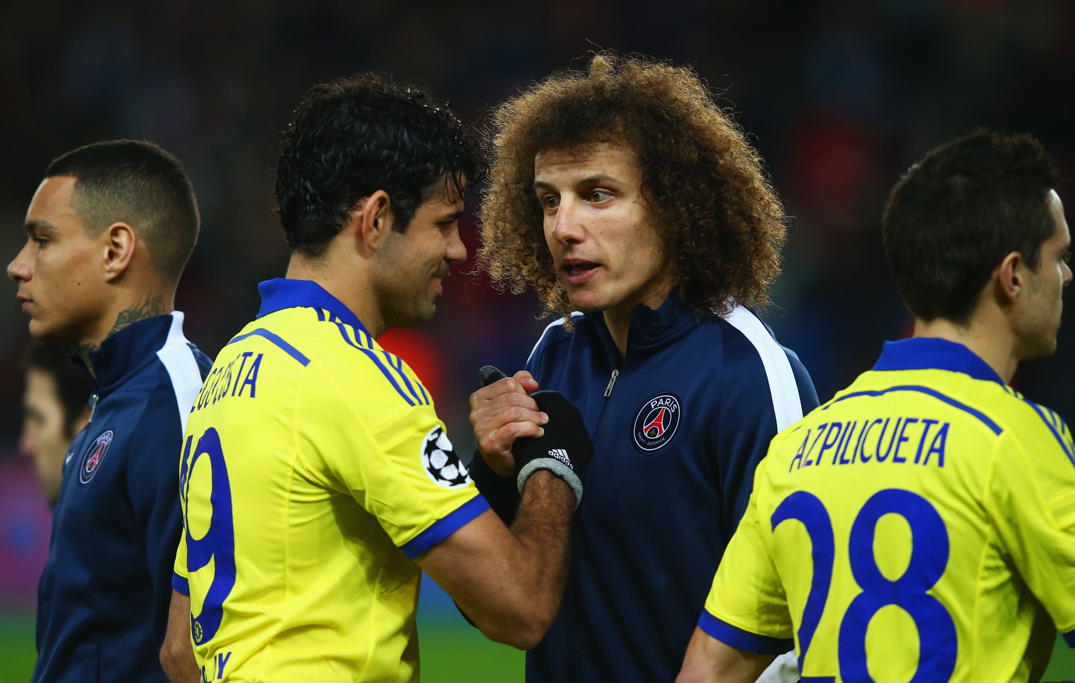 David Luiz anima a Diego Costa a que fiche por el PSG David Luiz anima a Diego Costa a que fiche por el PSG