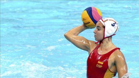 La jugadora espa&ntilde;ola Anna Espar en acci&oacute;n