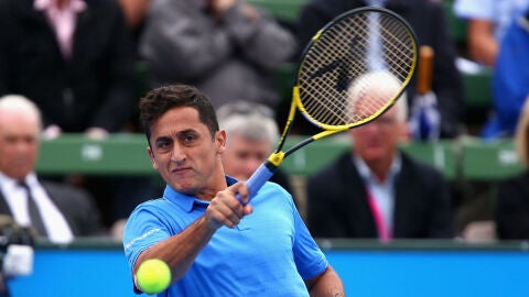 Nicol&aacute;s Almagro, en el Open de Australia