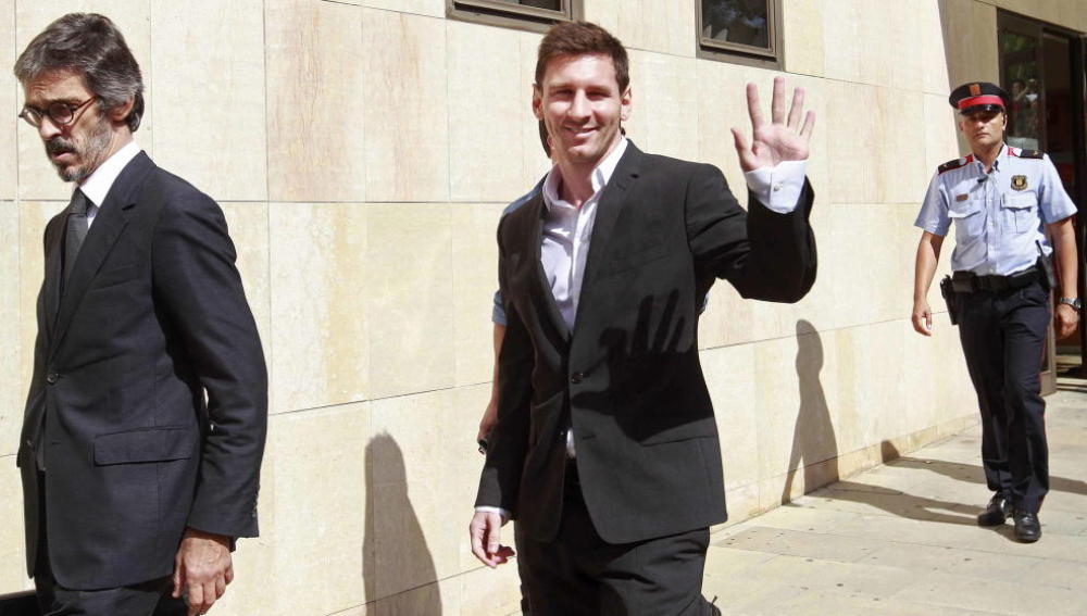 Messi, tras declarar en el juzgado de Gavà